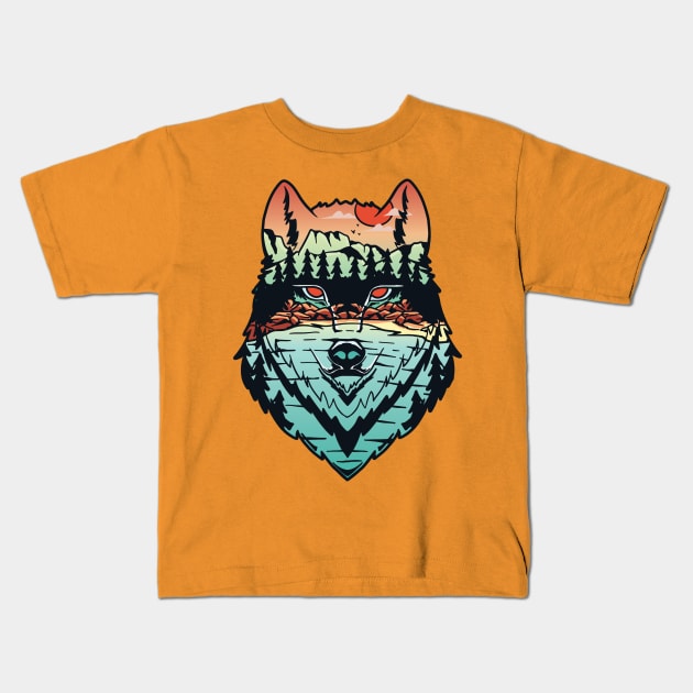 Magical Forest Kids T-Shirt by Hamster Design